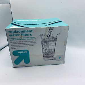 Universal Replacement Water Filters  Up & Up  6 Pack All sealed Open Box